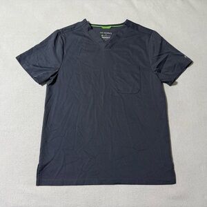 Mason HH Works By Healing Hands Scrub Top Shirt Nurse Medical Gray Mens‎ Small